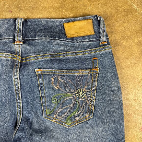 Vintage Y2K Tommy Hilfiger Women’s Jeans Size‎ 4 Blue Bootcut Flare Denim - Picture 6 of 14